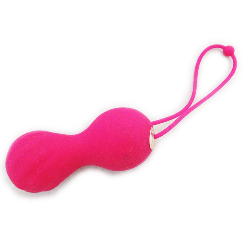 Pink Water Proof Progressive Kegel Ball Women Toy with Hanging Strap