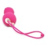 Pink Water Proof Progressive Kegel Ball Women Toy with Hanging Strap
