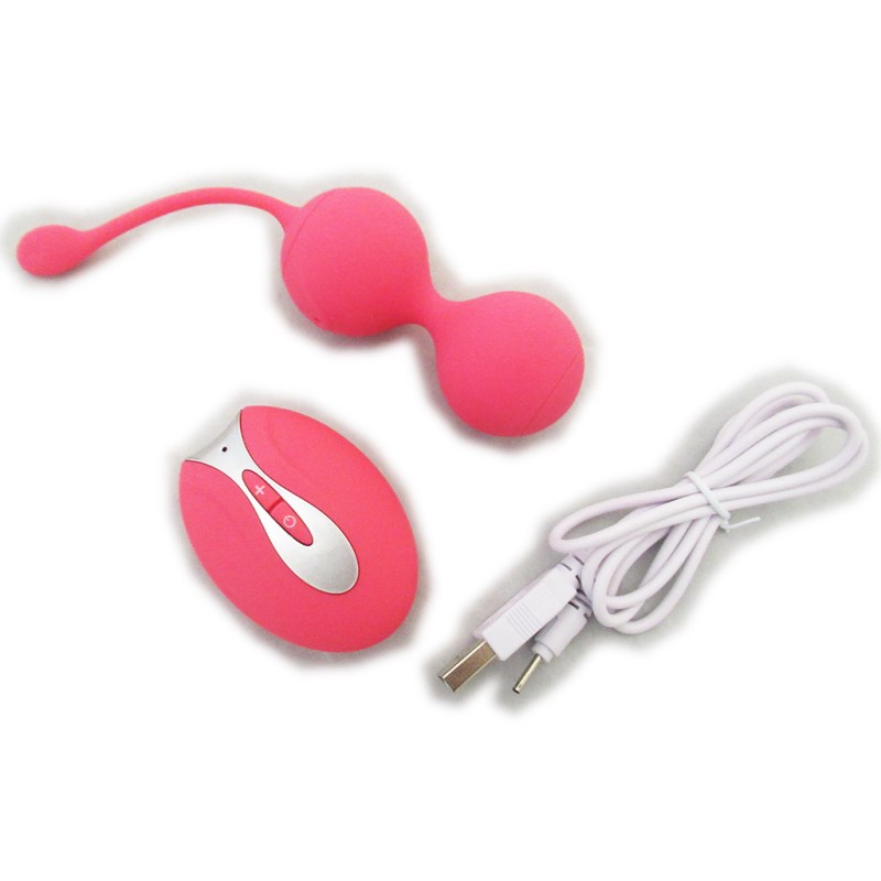 Pink Kegel Exercise Weight Double-Ball Gadget Women Toy