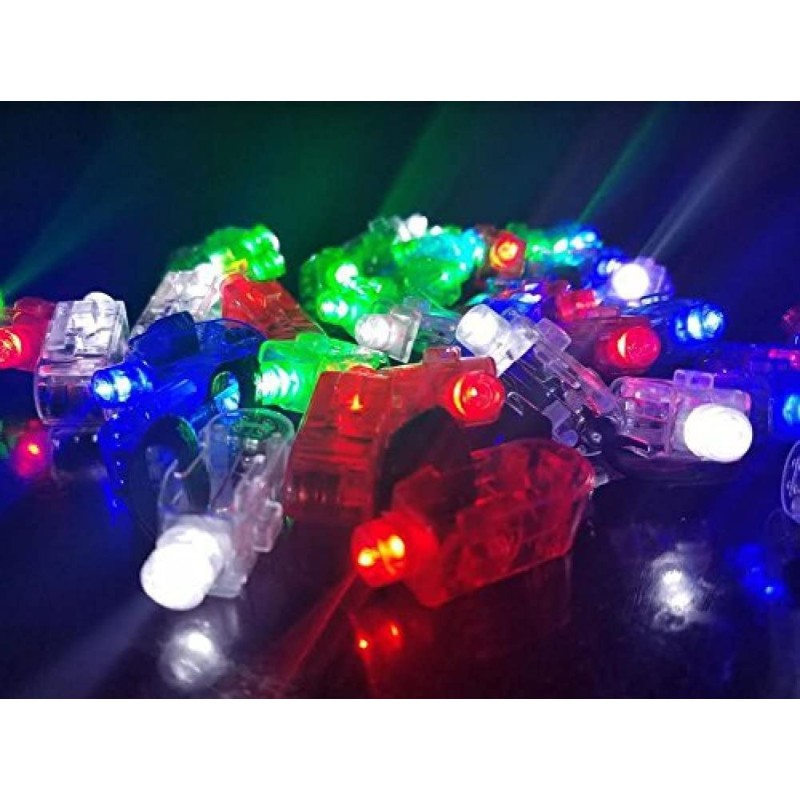 48ct LED Light w/ Rubber Bend Fingers Funny Lights For Kids Party Event