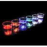 24/pk Non-toxic Plastic Colorful Flashing Light UP LED Cups Shots Glass for Bar Party