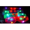 12 Piece Light up Flashing Glasses for Kids Party Favors, (Red, Green, Blue, Pink) Individually Wrapped in Protective Plastic Ba