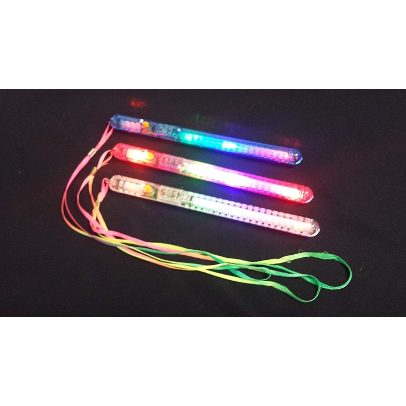 12/pk Flashing 7 Mode LED Patrol Wand / Light