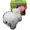 One Walking Dog Toy Plastic Wagging Tail Puppy Affenpinscher Maltese Bichon Frise With Sounds Furry Cute in Random Color