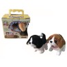 One Walking, Moving, Sounding, Tail Wagging Plush Baby Beagle Puppy dog Cavalier King Charles Spaniel Random Color
