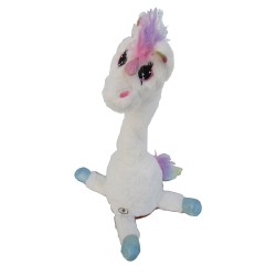 One Piece of 15 inch Mimicking Dancing Plush Unicorn with Light