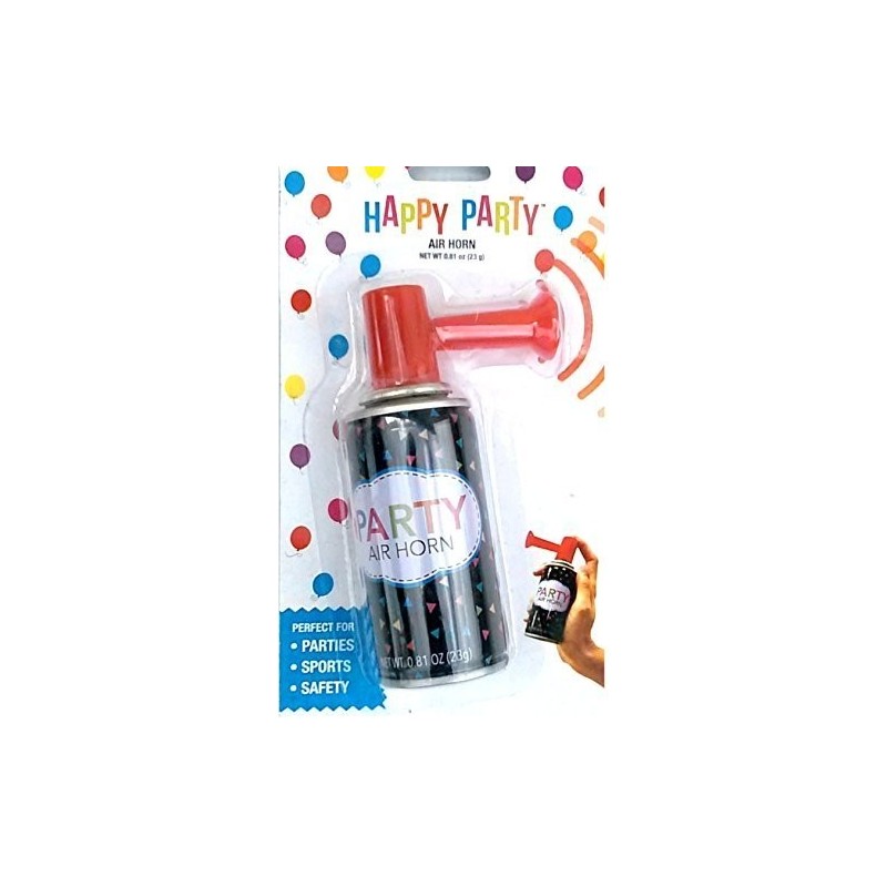 EXFRESH Happy Party Air Horn (0.81oz) for Parties, Special Events, Sports, Safety, Games, Graduation, Boating, and More