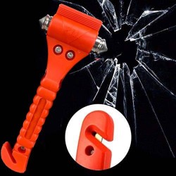 2in1 Emergency Life Saving Hammer Portable Car Glass Breaker Seat Belt Cutter With Flashlight