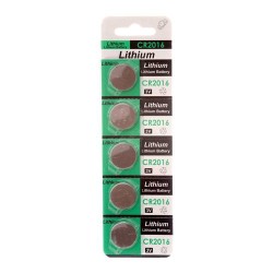 5ct/PK CR2016 Lithium 3-Volt Button Cell Battery Batteries