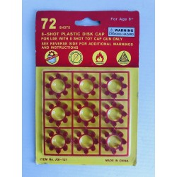 12 Cards/pk 8 Shots Ring Cap for Toy Cap Gun (864 Shots total)