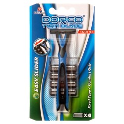 Dorco Twin Blade Easy Slider Razor Set