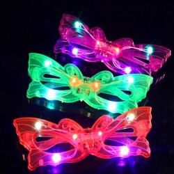 12 Piece Adorable Butterfly Light Up Flashing Glasses For Children and adults - With Push On/Off Button for All Occasions