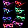 12/PK Assorted Shapes Flashing Plastic LED Light-Up Glasses Party Supplies