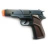 Black Super Cap Toy Gun Revolver 8 Shot Ring Caps Pistol Agent 007Handgun