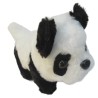 Plush Walking Sounding Black and White Panda Bear Toy with Soft Micro-Fiber Cover