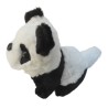 Plush Walking Sounding Black and White Panda Bear Toy with Soft Micro-Fiber Cover