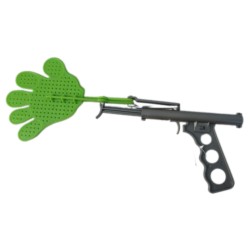 1 pc of Funny Stick-A-Way XL Hand Puppet Toy Insect Swatter, Flying Insect Shooter Color May Vary