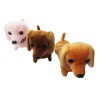 Batteries Operated Walking, Sounding, Tail Wiggling Toy Sausages Dog Puppy Figure for Children in Random Color