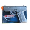 Toy Sliver grey Plastic 7 inches Length Pocket Spring Airsoft Pistol 6mm air soft BB-gun