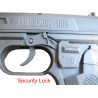 Toy Sliver grey Plastic 7 inches Length Pocket Spring Airsoft Pistol 6mm air soft BB-gun