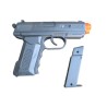 Toy Sliver grey Plastic 7 inches Length Pocket Spring Airsoft Pistol 6mm air soft BB-gun