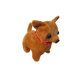 Walking Moving Barking Tail Wagging Plush Baby Mini Chiwawa Chihuahua Dog 1pc in Random Color