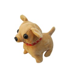 Walking Moving Barking Tail Wagging Plush Baby Mini Chiwawa Chihuahua Dog 1pc in Random Color