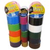 18 Roll Variety Pack of Glitters and Solid Colors Duct Tape. 12 Assorted Solid Color:1.89"x 10 Yards, Glitter: 1.89"x3 Yards.