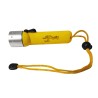 Diving Flashlight with LED Bulb Waterproof Wrist Strap Lanyard 4 Inches (Yellow)