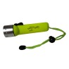 Diving Flashlight with LED Bulb Waterproof Wrist Strap Lanyard 4 Inches (Green)