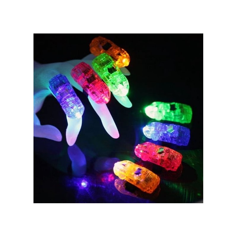 32pcs Led Party Laser Car Finger Light Beam Ring Torch