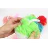 4/pk Bubbles Rich Brush Wash BATH SPONGE BALL 120G With Assorted Color